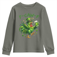 F Caw F Drunk Irish Chicken Youth Sweatshirt Funny St Patricks Day Gift
