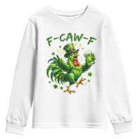 F Caw F Drunk Irish Chicken Youth Sweatshirt Funny St Patricks Day Gift