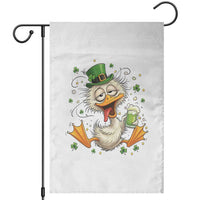 Funny Drunk Irish Duck Garden Flag St Patricks Day Gift