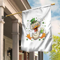 Funny Drunk Irish Duck Garden Flag St Patricks Day Gift