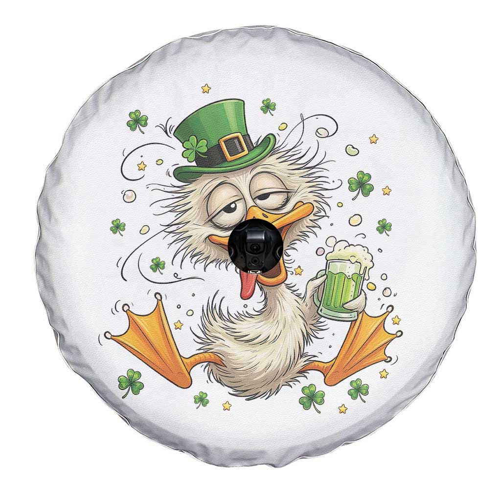 Funny Drunk Irish Duck Spare Tire Cover St Patricks Day Gift