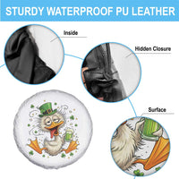 Funny Drunk Irish Duck Spare Tire Cover St Patricks Day Gift