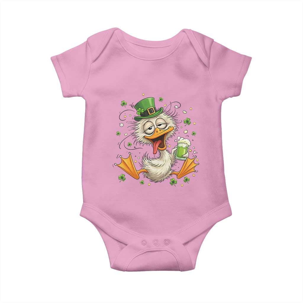 Funny Drunk Irish Duck Baby Onesie St Patricks Day Gift