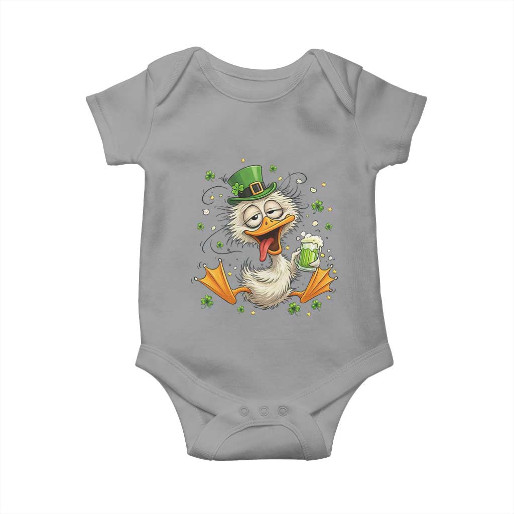 Funny Drunk Irish Duck Baby Onesie St Patricks Day Gift