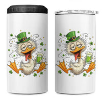 Funny Drunk Irish Duck 4 in 1 Can Cooler Tumbler St Patricks Day Gift
