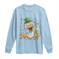 Funny Drunk Irish Duck Long Sleeve Shirt St Patricks Day Gift