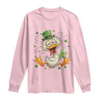 Funny Drunk Irish Duck Long Sleeve Shirt St Patricks Day Gift