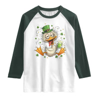 Funny Drunk Irish Duck Raglan Shirt St Patricks Day Gift