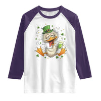 Funny Drunk Irish Duck Raglan Shirt St Patricks Day Gift
