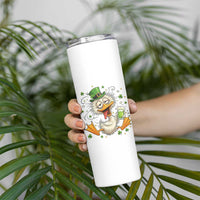 Funny Drunk Irish Duck Skinny Tumbler St Patricks Day Gift