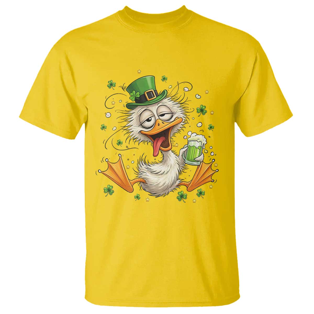 Funny Drunk Irish Duck T Shirt St Patricks Day Gift