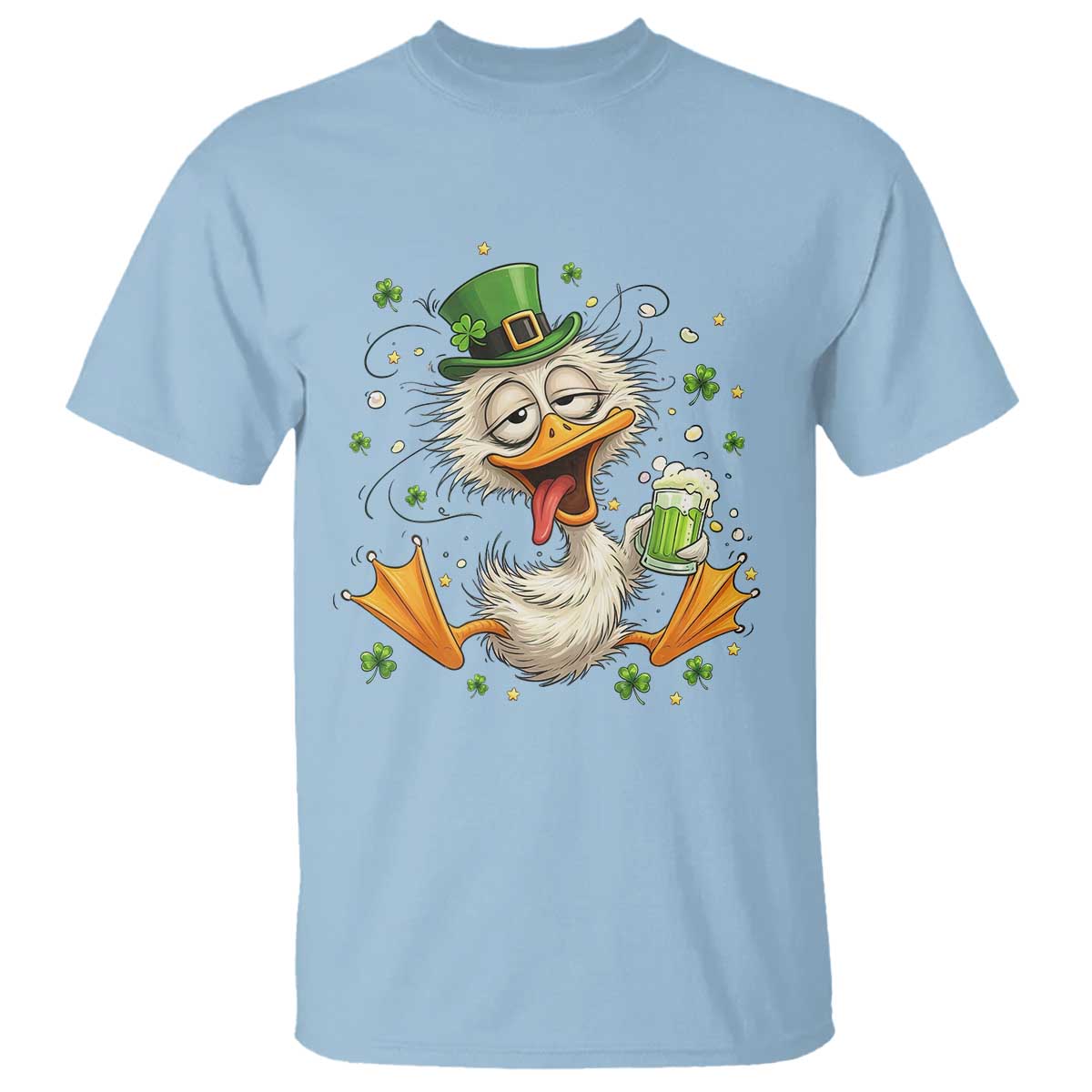 Funny Drunk Irish Duck T Shirt St Patricks Day Gift
