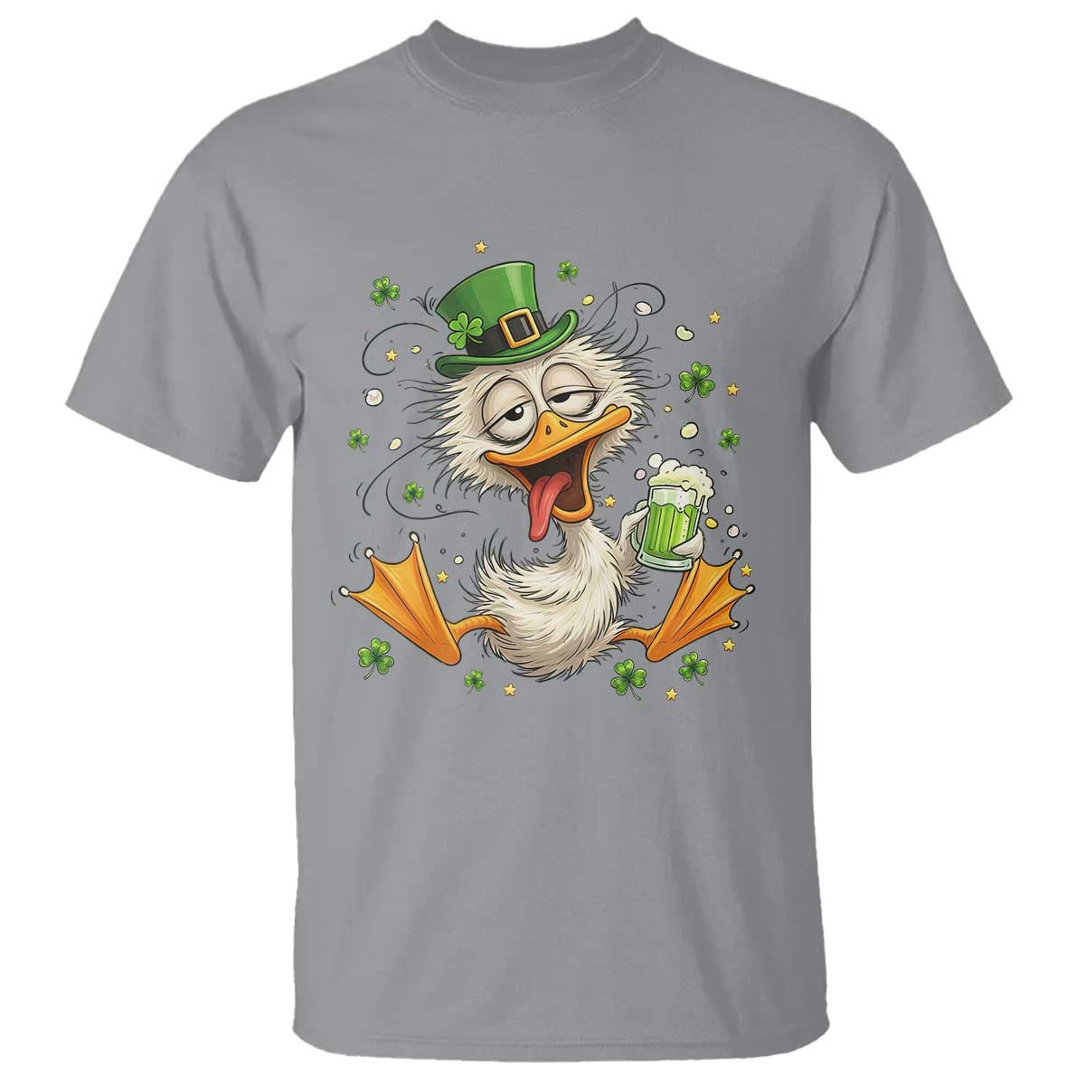 Funny Drunk Irish Duck T Shirt St Patricks Day Gift