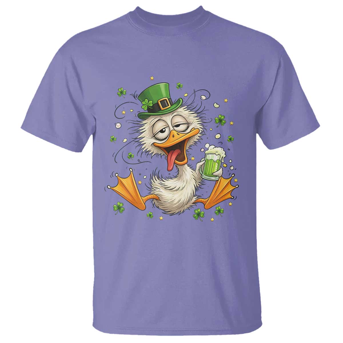 Funny Drunk Irish Duck T Shirt St Patricks Day Gift