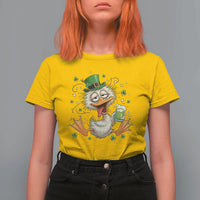 Funny Drunk Irish Duck T Shirt For Women St Patricks Day Gift