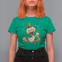 Funny Drunk Irish Duck T Shirt For Women St Patricks Day Gift