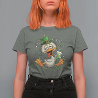 Funny Drunk Irish Duck T Shirt For Women St Patricks Day Gift