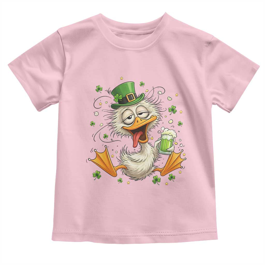 Funny Drunk Irish Duck Toddler T Shirt St Patricks Day Gift