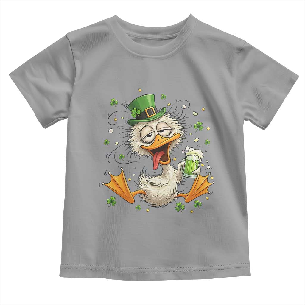 Funny Drunk Irish Duck Toddler T Shirt St Patricks Day Gift