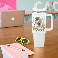 Funny Drunk Irish Duck Tumbler With Handle St Patricks Day Gift