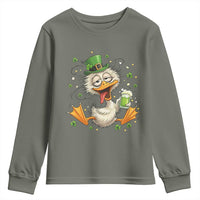 Funny Drunk Irish Duck Youth Sweatshirt St Patricks Day Gift