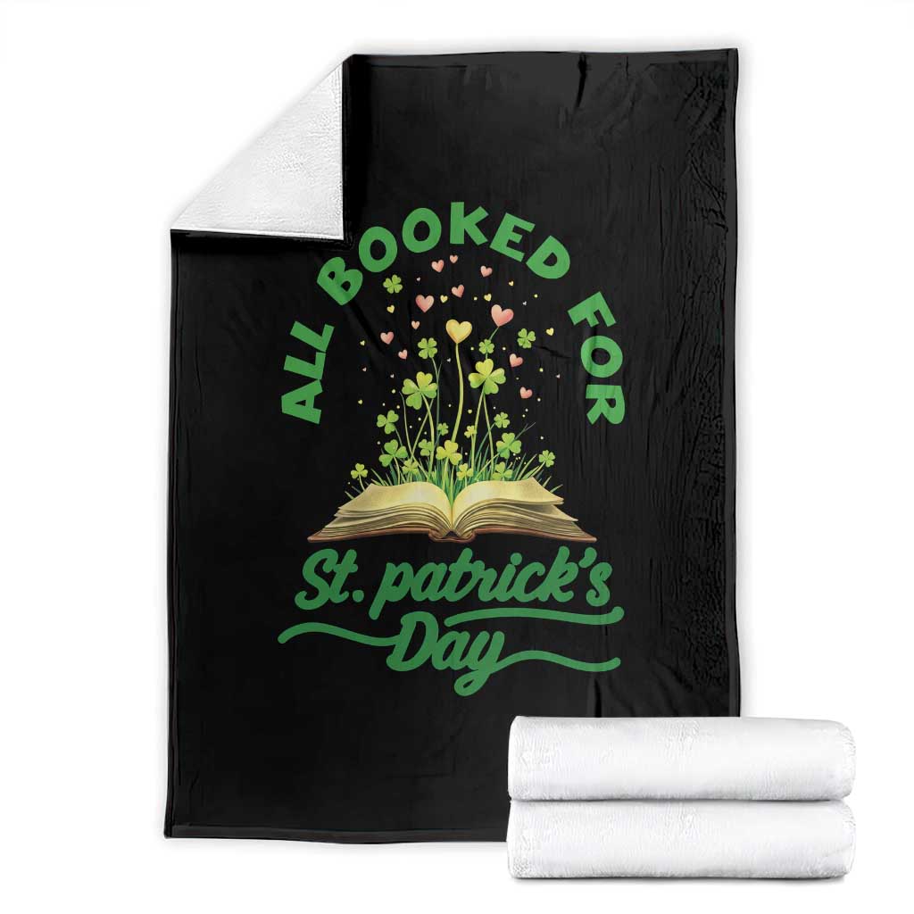 All Booked For St Patricks Day Throw Blanket Irish Reader Gift