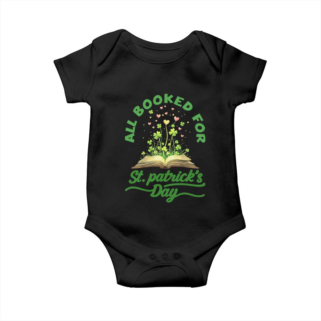 All Booked For St Patricks Day Baby Onesie Irish Reader Gift