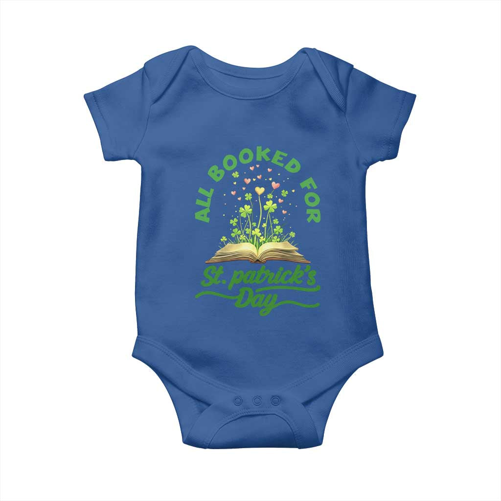 All Booked For St Patricks Day Baby Onesie Irish Reader Gift