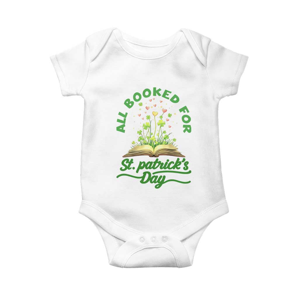 All Booked For St Patricks Day Baby Onesie Irish Reader Gift