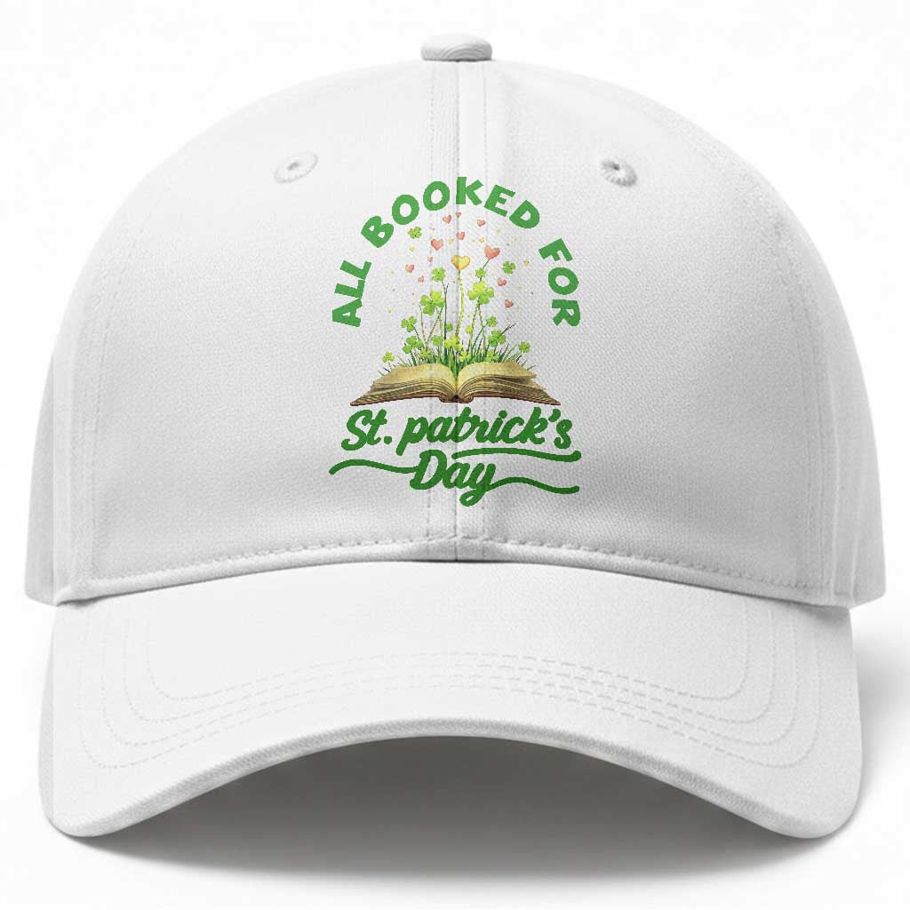 All Booked For St Patricks Day Baseball Cap Irish Reader Gift