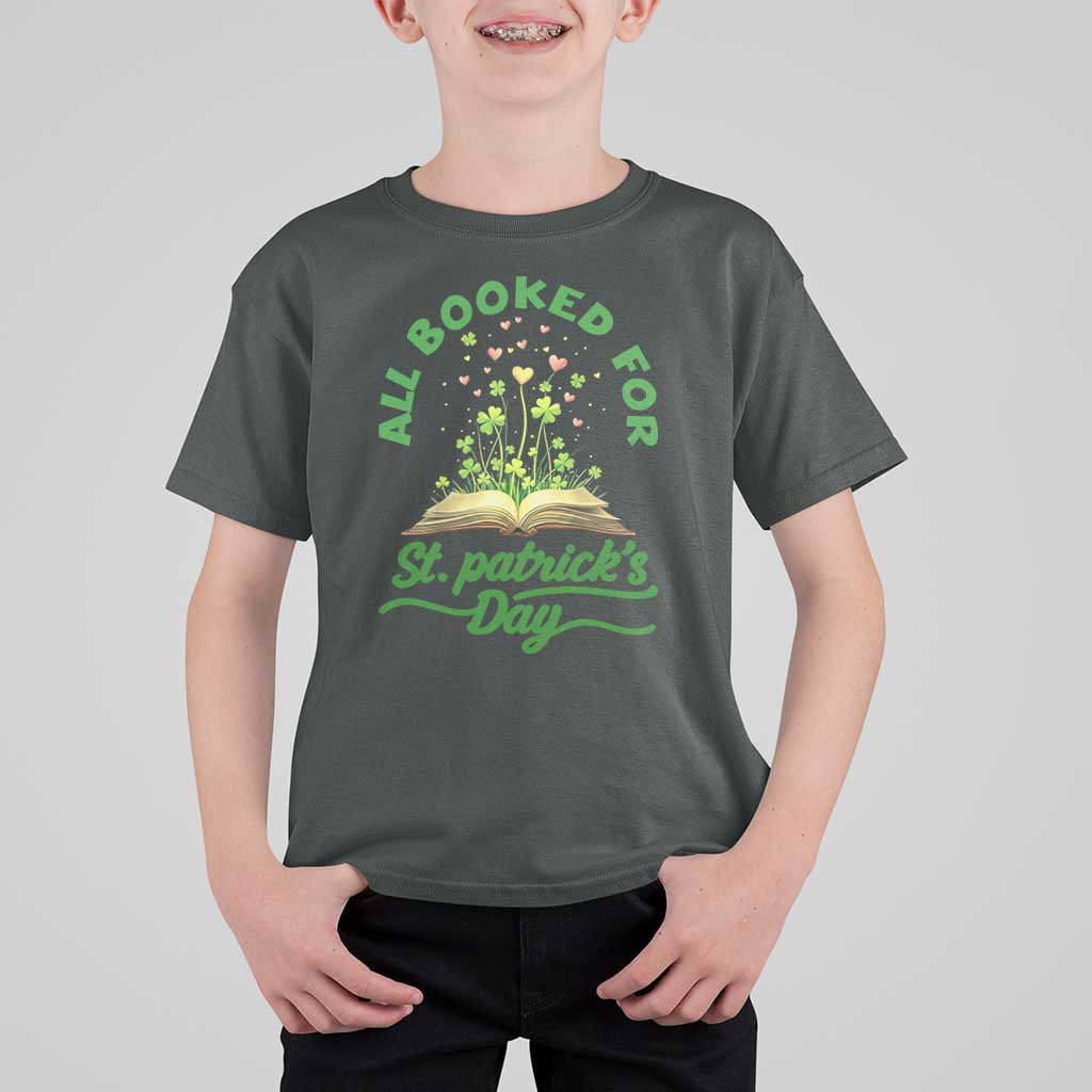 All Booked For St Patricks Day T Shirt For Kid Irish Reader Gift