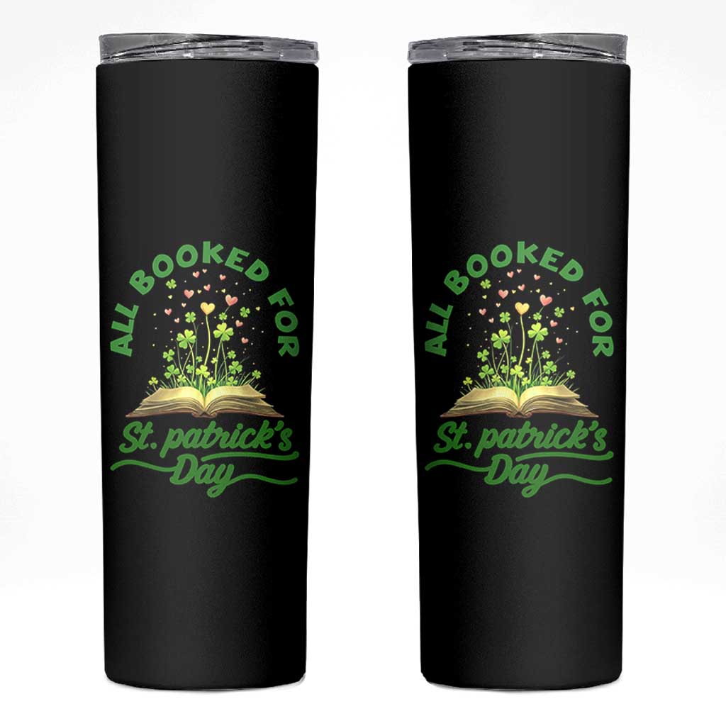 All Booked For St Patricks Day Skinny Tumbler Irish Reader Gift