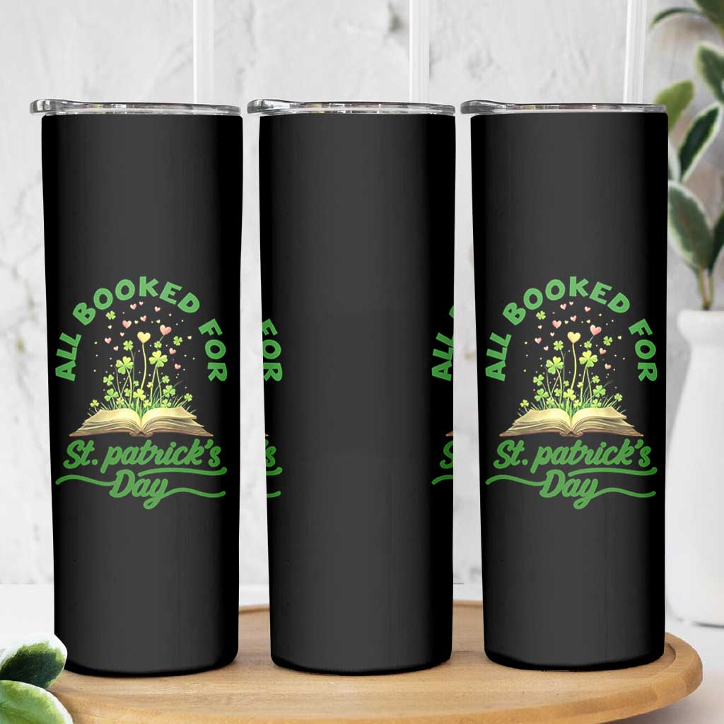 All Booked For St Patricks Day Skinny Tumbler Irish Reader Gift