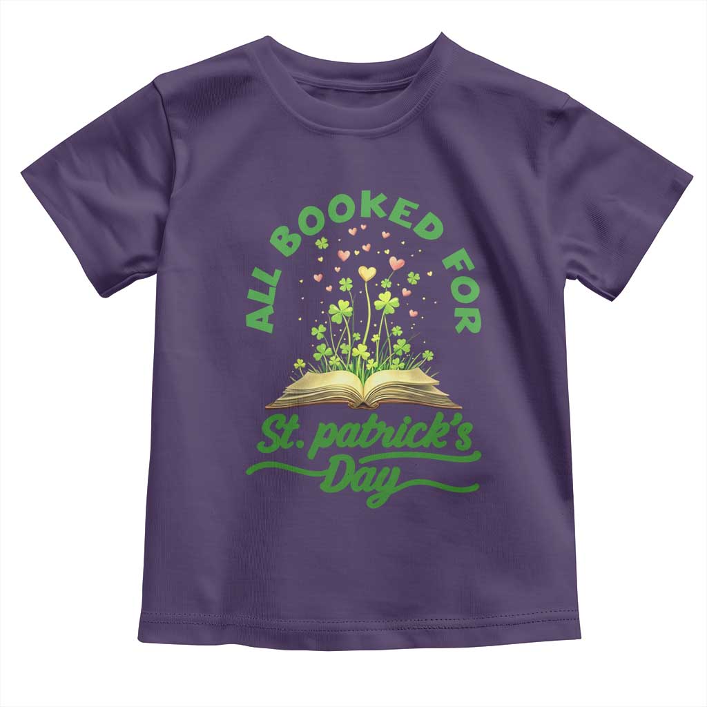 All Booked For St Patricks Day Toddler T Shirt Irish Reader Gift