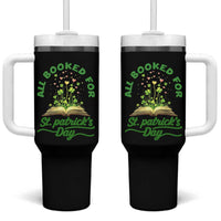 All Booked For St Patricks Day Tumbler With Handle Irish Reader Gift