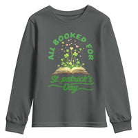 All Booked For St Patricks Day Youth Sweatshirt Irish Reader Gift