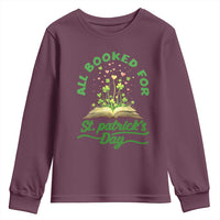 All Booked For St Patricks Day Youth Sweatshirt Irish Reader Gift