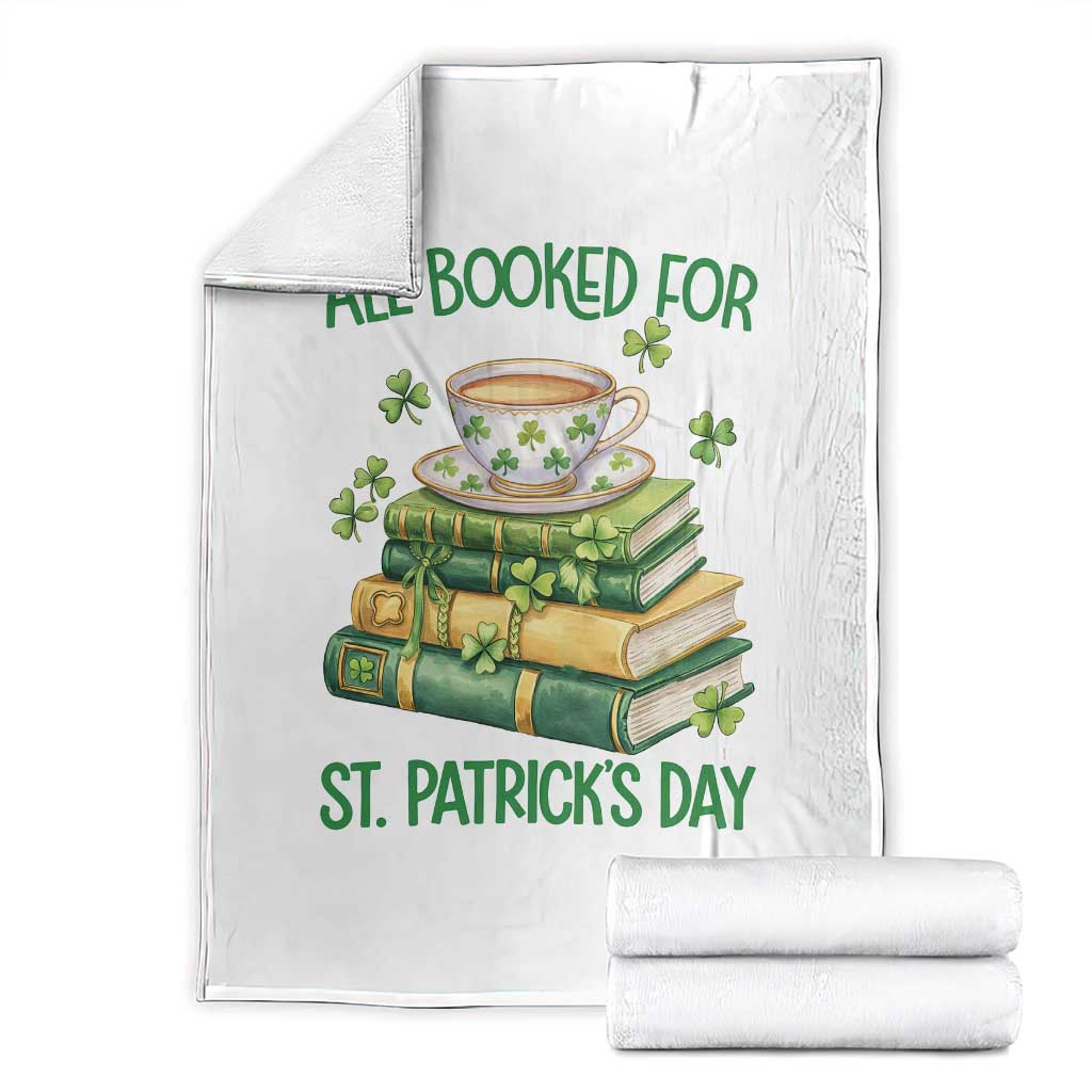 All Booked For St Patricks Day Throw Blanket Gift For Book Lovers