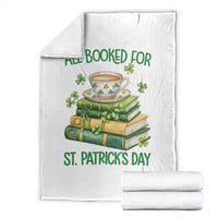 All Booked For St Patricks Day Throw Blanket Gift For Book Lovers