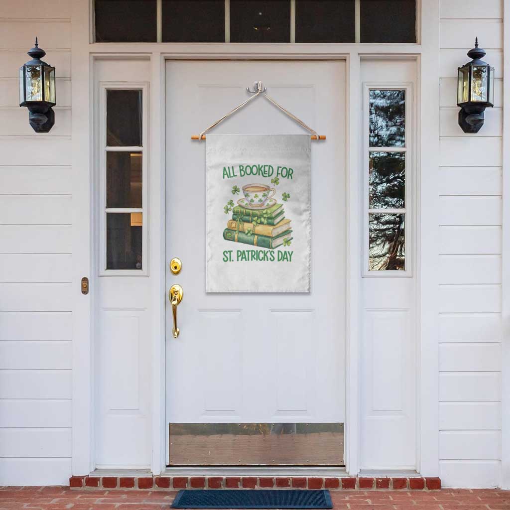 All Booked For St Patricks Day Garden Flag Gift For Book Lovers