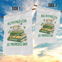 All Booked For St Patricks Day Garden Flag Gift For Book Lovers