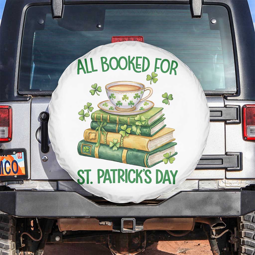 All Booked For St Patricks Day Spare Tire Cover Gift For Book Lovers