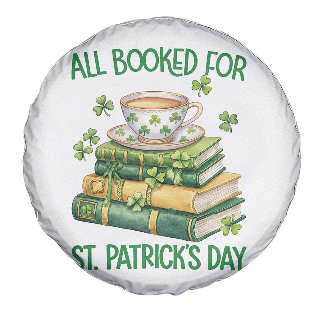 All Booked For St Patricks Day Spare Tire Cover Gift For Book Lovers