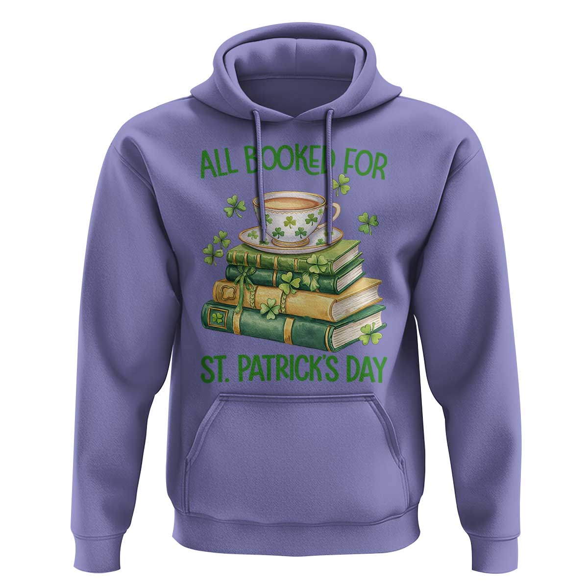All Booked For St Patricks Day Hoodie Gift For Book Lovers