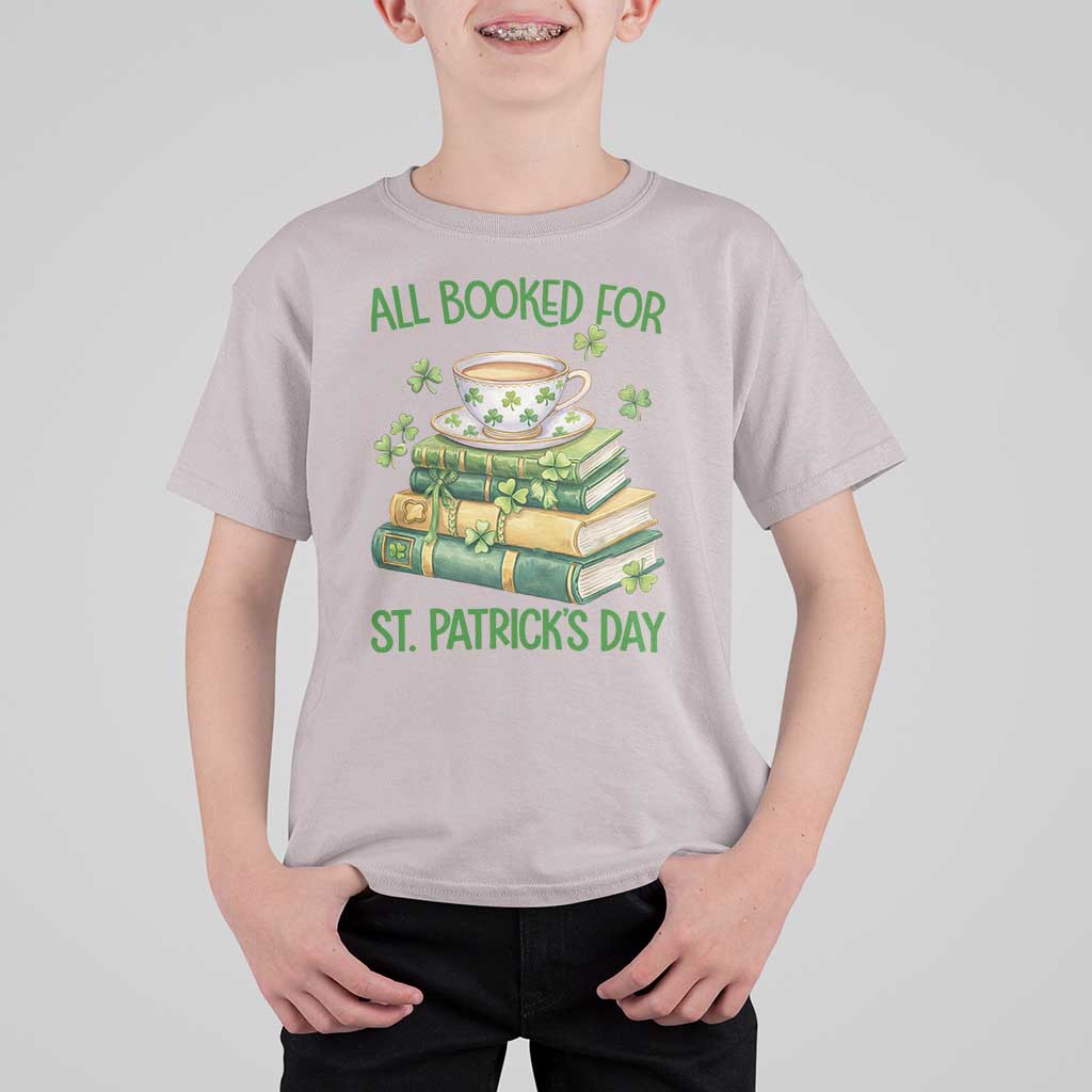 All Booked For St Patricks Day T Shirt For Kid Gift For Book Lovers