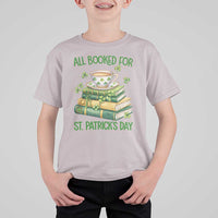 All Booked For St Patricks Day T Shirt For Kid Gift For Book Lovers