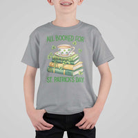 All Booked For St Patricks Day T Shirt For Kid Gift For Book Lovers
