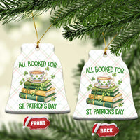All Booked For St Patricks Day Ceramic Ornament Gift For Book Lovers