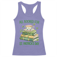 All Booked For St Patricks Day Racerback Tank Top Gift For Book Lovers