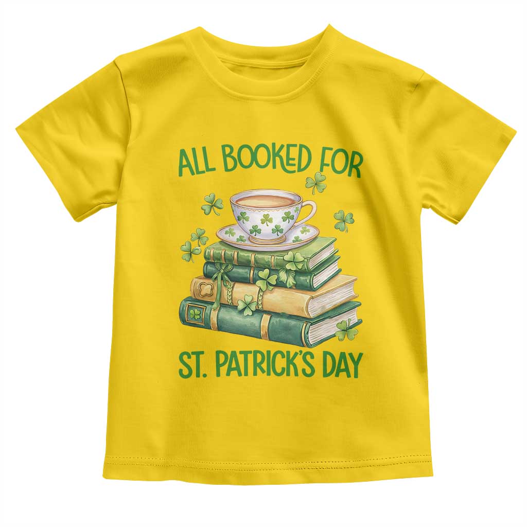 All Booked For St Patricks Day Toddler T Shirt Gift For Book Lovers